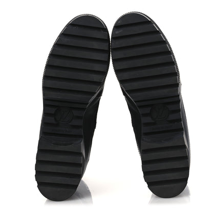 Louis Vuitton Calfskin Monogram Denim Laureate Platform Desert Boots 39.5 Navy Blue 7 of 12