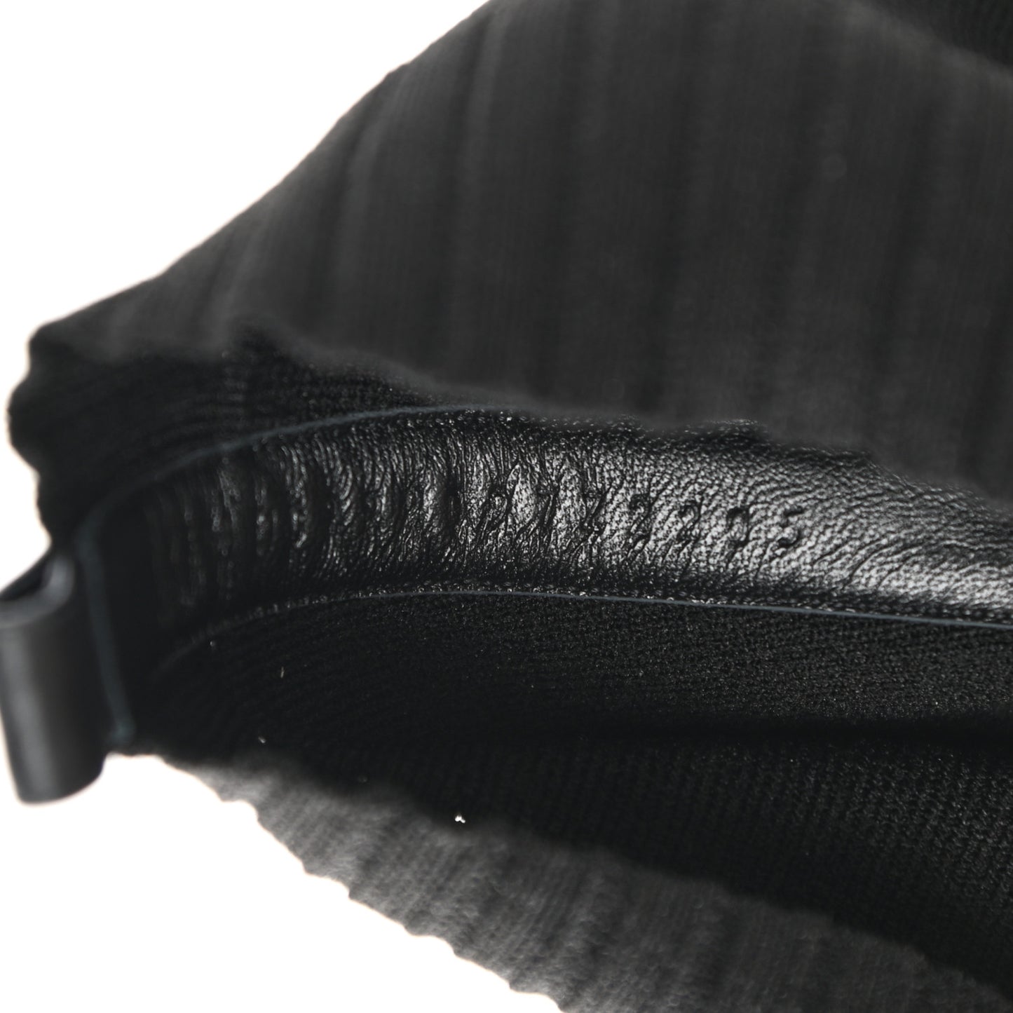 Knit Calfskin Fontaine 60 Boots 37.5 Black