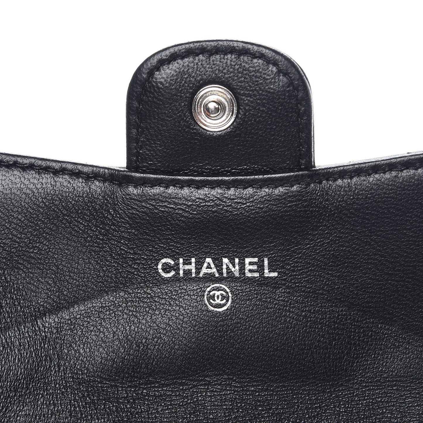Lambskin Quilted Coin Purse Black