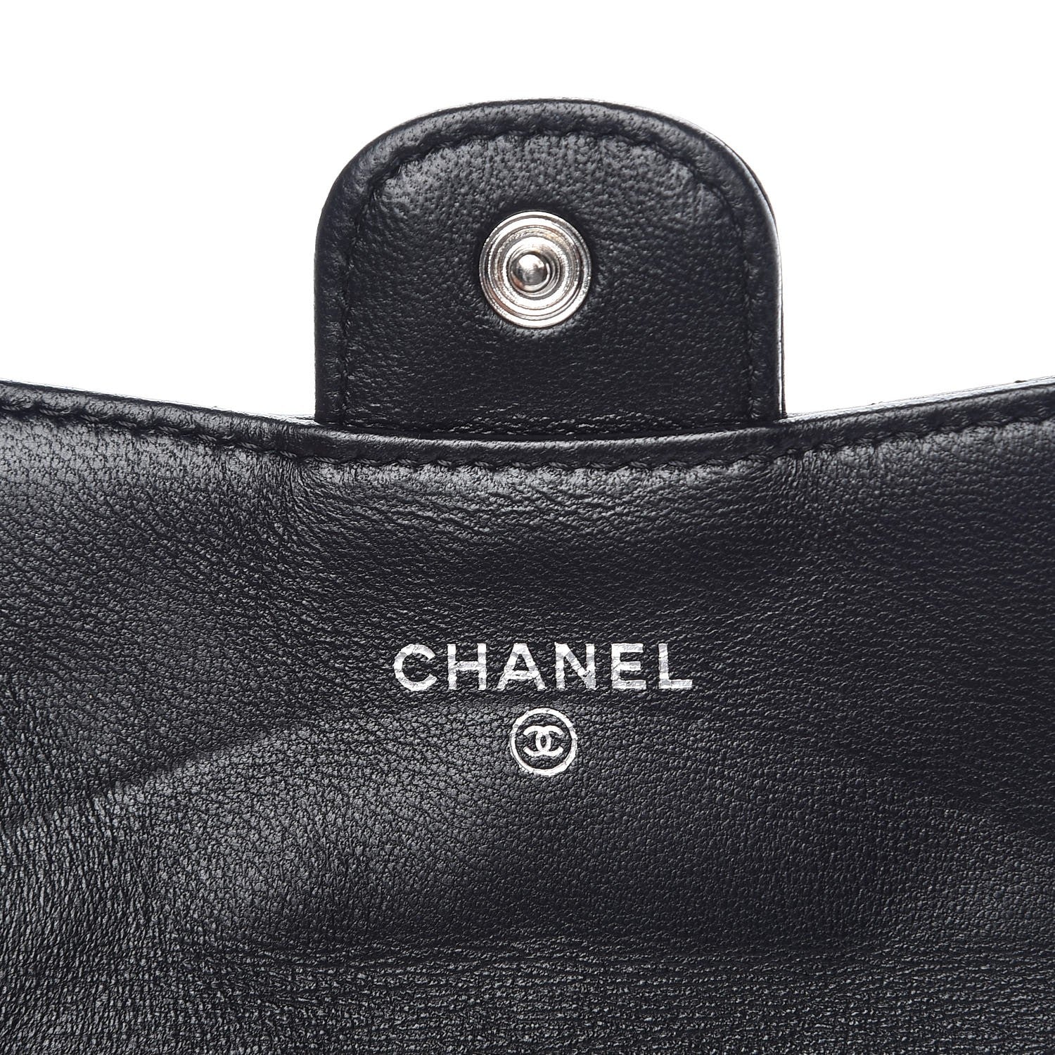 Chanel Lambskin Quilted Coin Purse Black 5 of 9