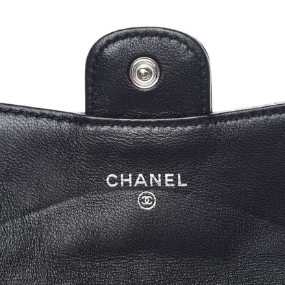 Chanel Lambskin Quilted Coin Purse Black 5 of 9
