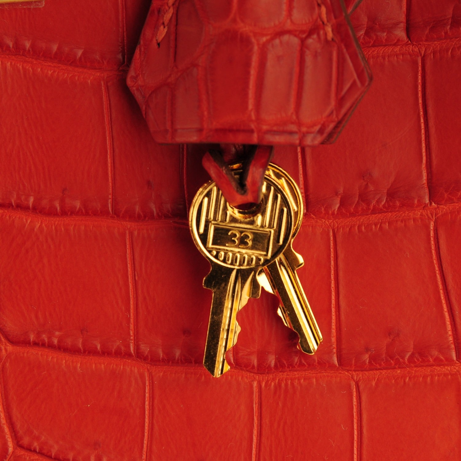 Hermes Matte Niloticus Crocodile Birkin 35 Orange 24 of 29