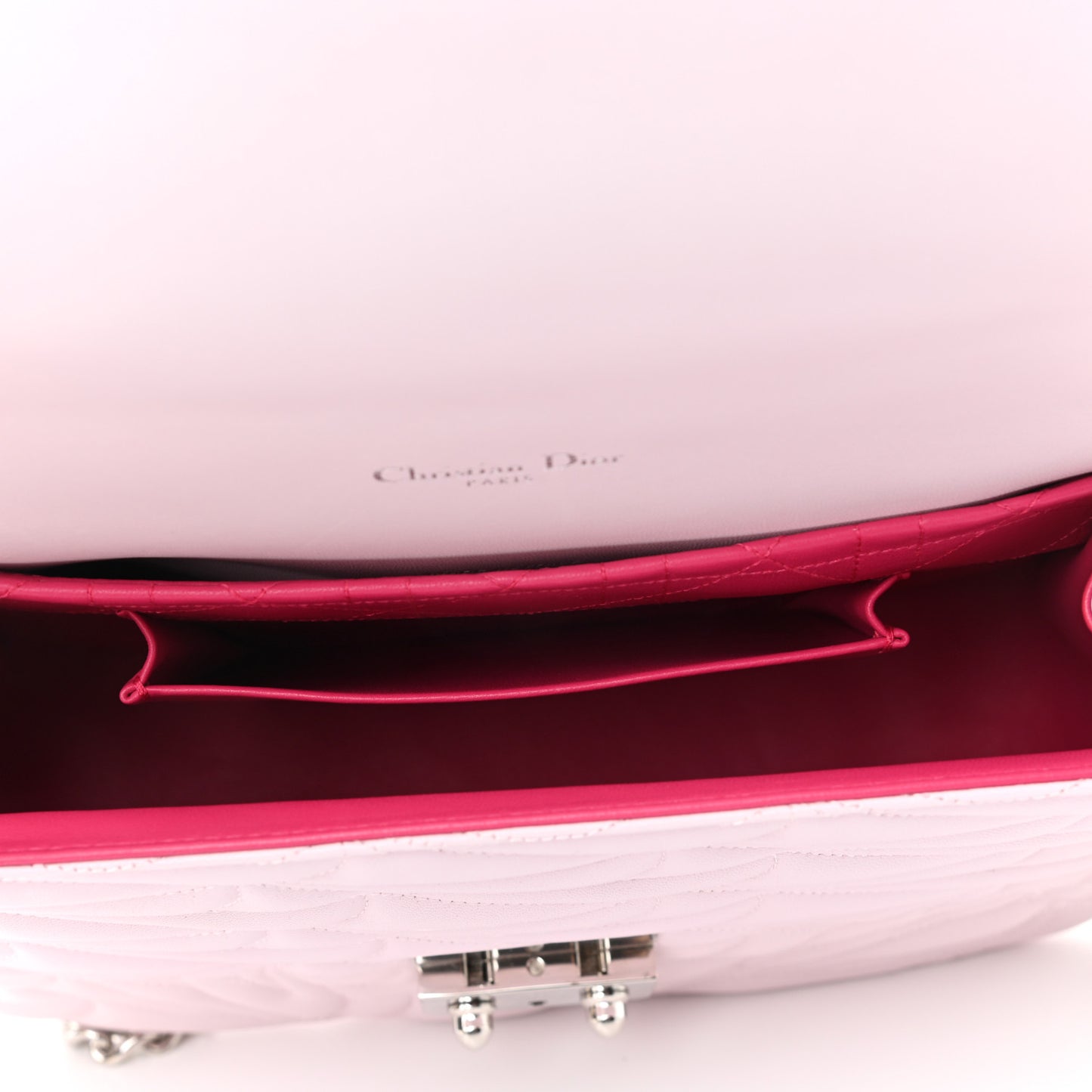 Lambskin Cannage Large Miss Dior Flap Light Pink