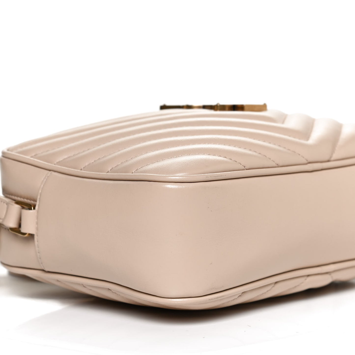 Calfskin Matelasse Monogram Lou Camera Bag Nude Powder