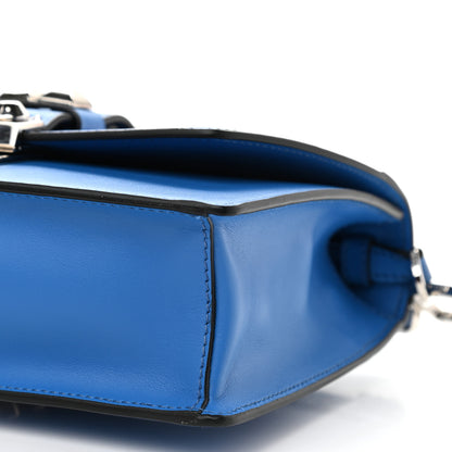 Prada Saffiano City Calfskin Studded Small Elektra Shoulder Bag Blue 8 of 8