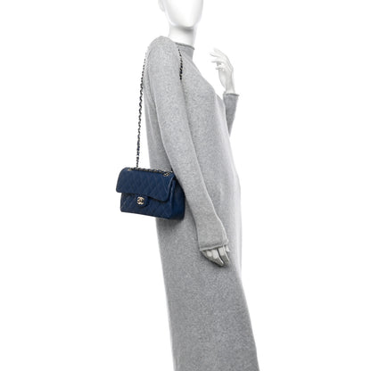 Chanel Caviar Quilted Small Double Flap Navy 2 of 11