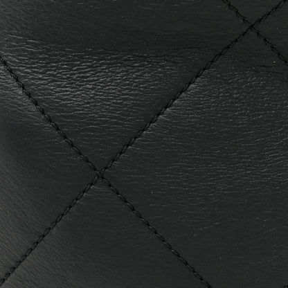 Chanel Aged Lambskin Shearling Quilted Small Chanel 22 Black 10 of 12