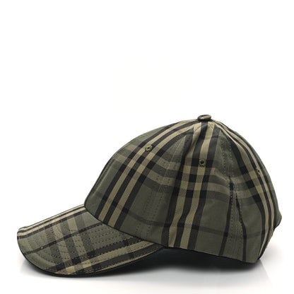 Burberry Cotton Icon Check Baseball Hat M Green 4 of 9