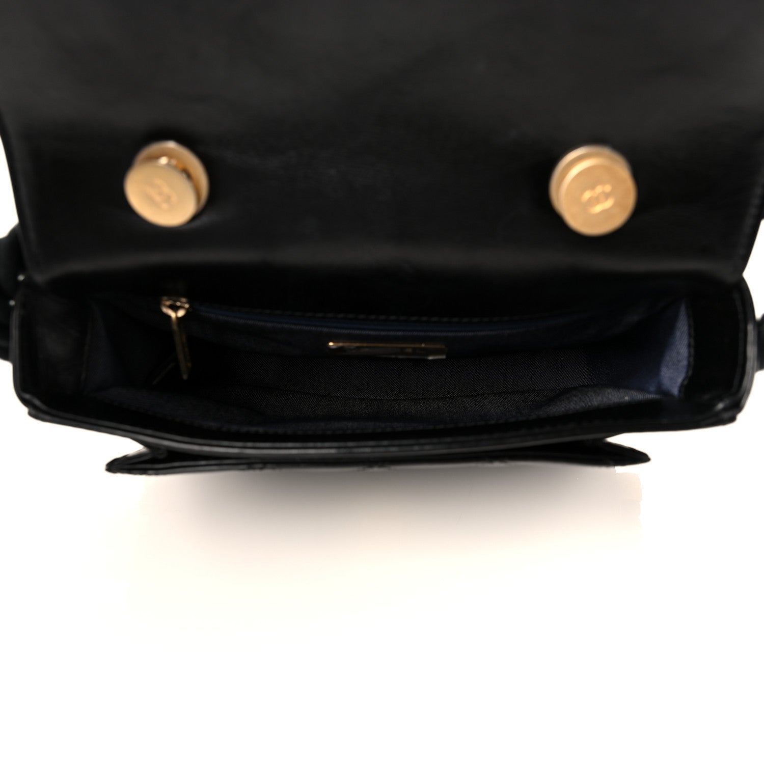Chanel Crumpled Calfskin En Vogue Rope Flap Black 4 of 11
