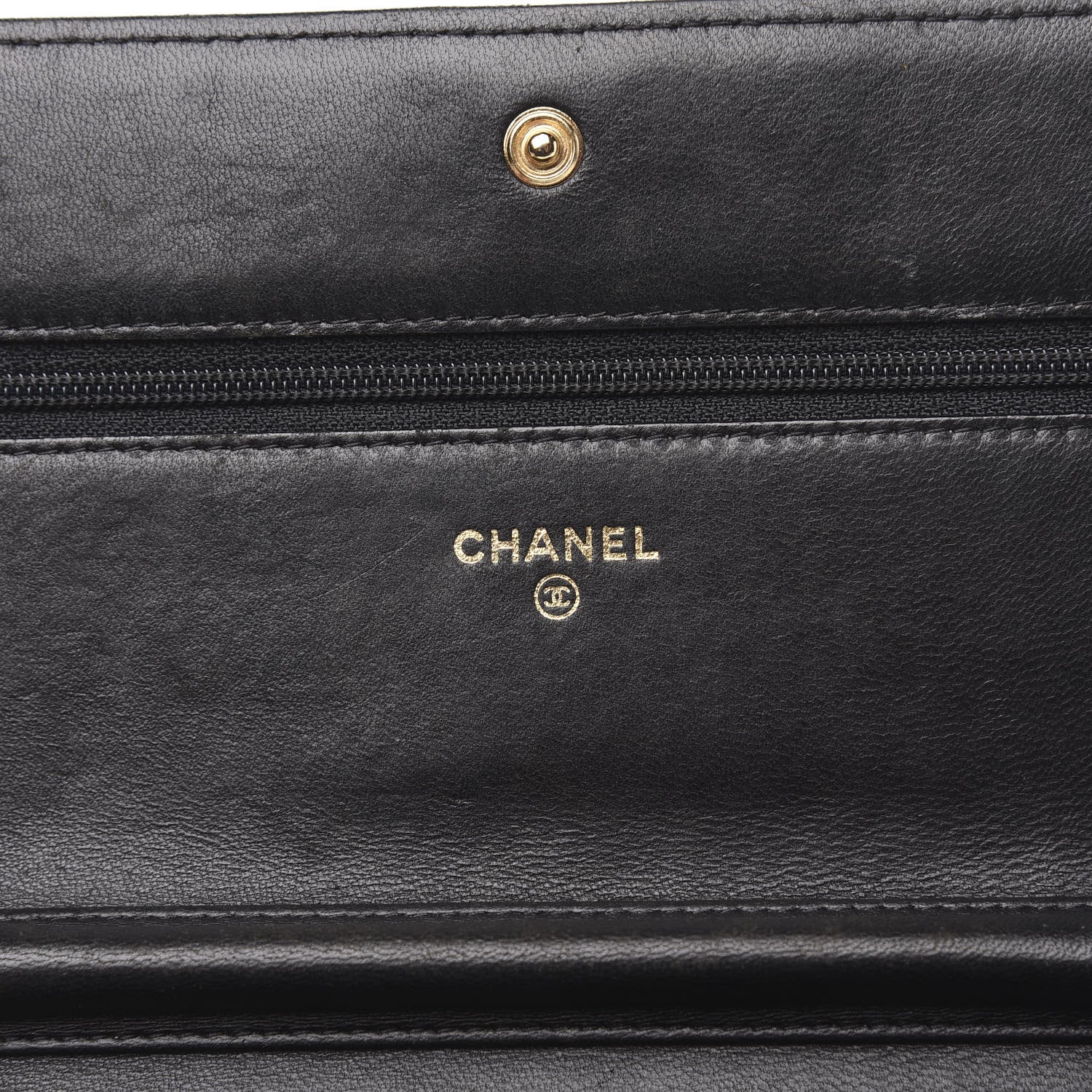 Chanel Lambskin Quilted Boy Wallet On Chain WOC Black 6 of 20