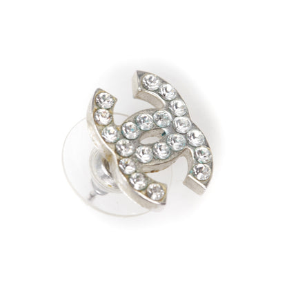 Chanel Crystal CC Logo Earrings 2 of 4