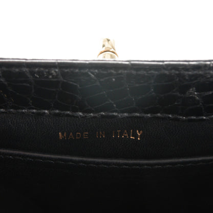 Chanel Alligator Evening Bag Black 7 of 8