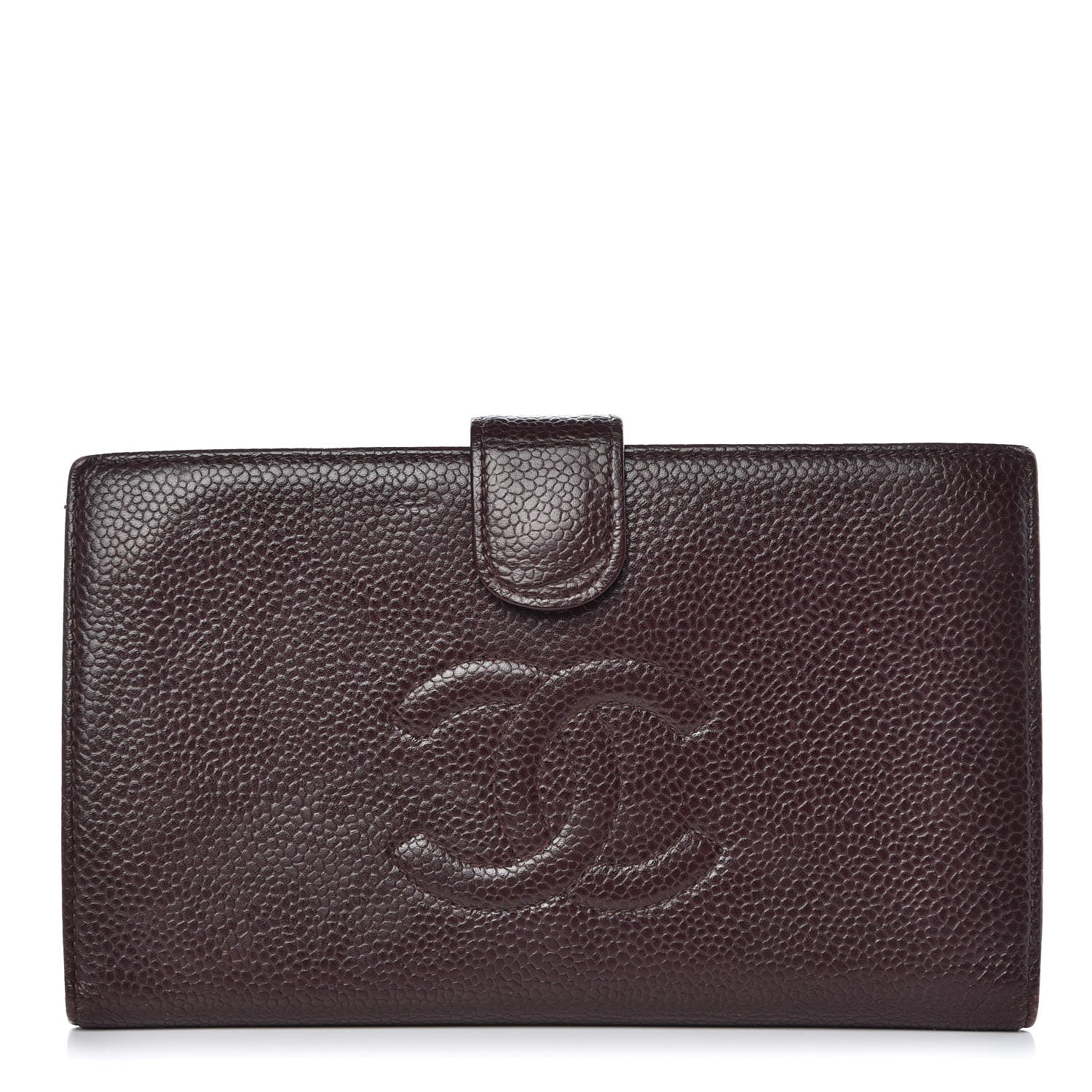 Chanel Caviar Timeless CC French Wallet Burgundy 1 of 14