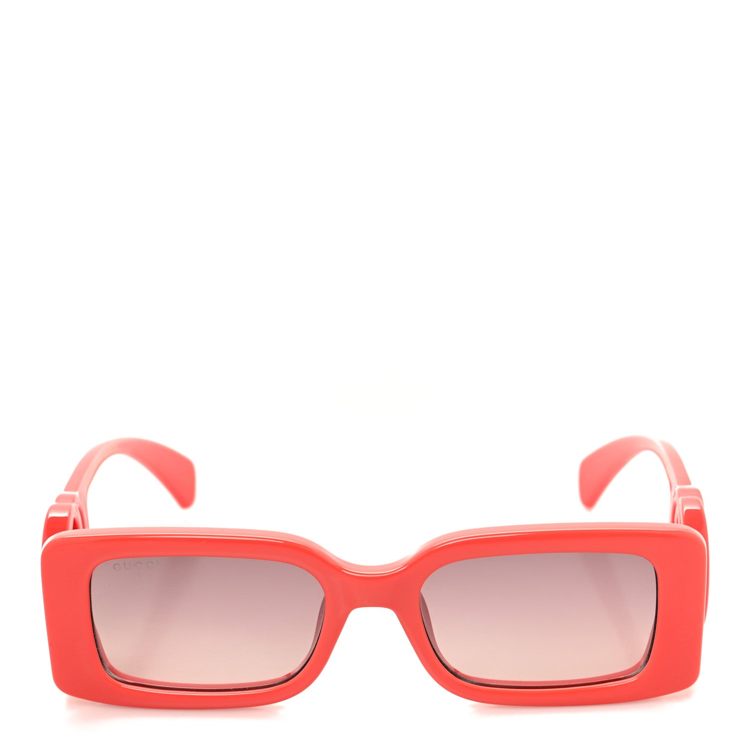 Gucci Acetate Chaise Rectangler Frame Sunglasses GG1325S Salmon Pink 2 of 8