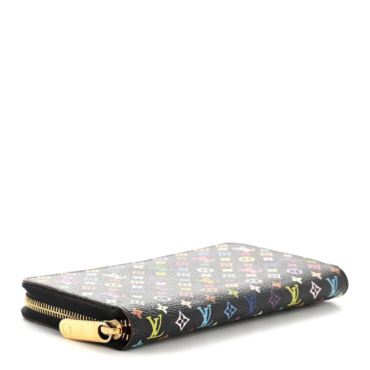 Louis Vuitton Monogram Multicolor Zippy Wallet Black Grenade 4 of 10