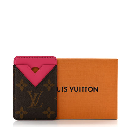 Louis Vuitton Monogram Macassar Magnetic Card Holder Pondichery Pink 9 of 9
