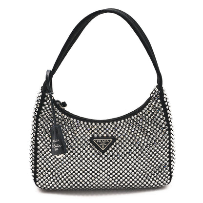 Prada Satin Crystal Mini Re-Edition 2000 Bag Cristal 1 of 9