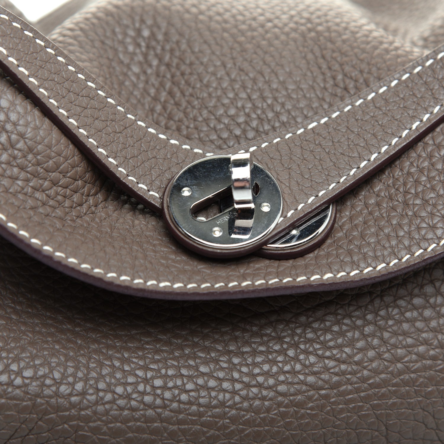 Hermes Taurillon Clemence Lindy 30 Etoupe 9 of 9