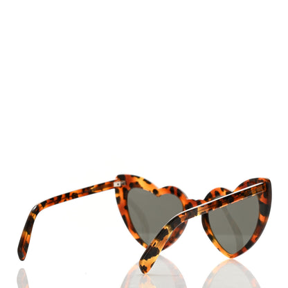 Saint Laurent Acetate Heart Frame Loulou SL181 Sunglasses Tortoise 4 of 7
