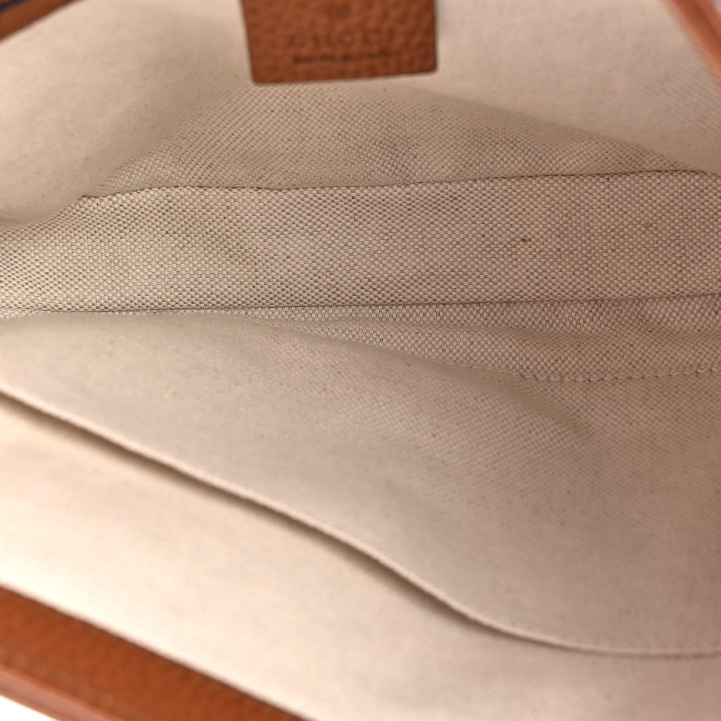New Denim GG Monogram Calfskin Small Jackie 1961 Hobo Blue Tea Cuir