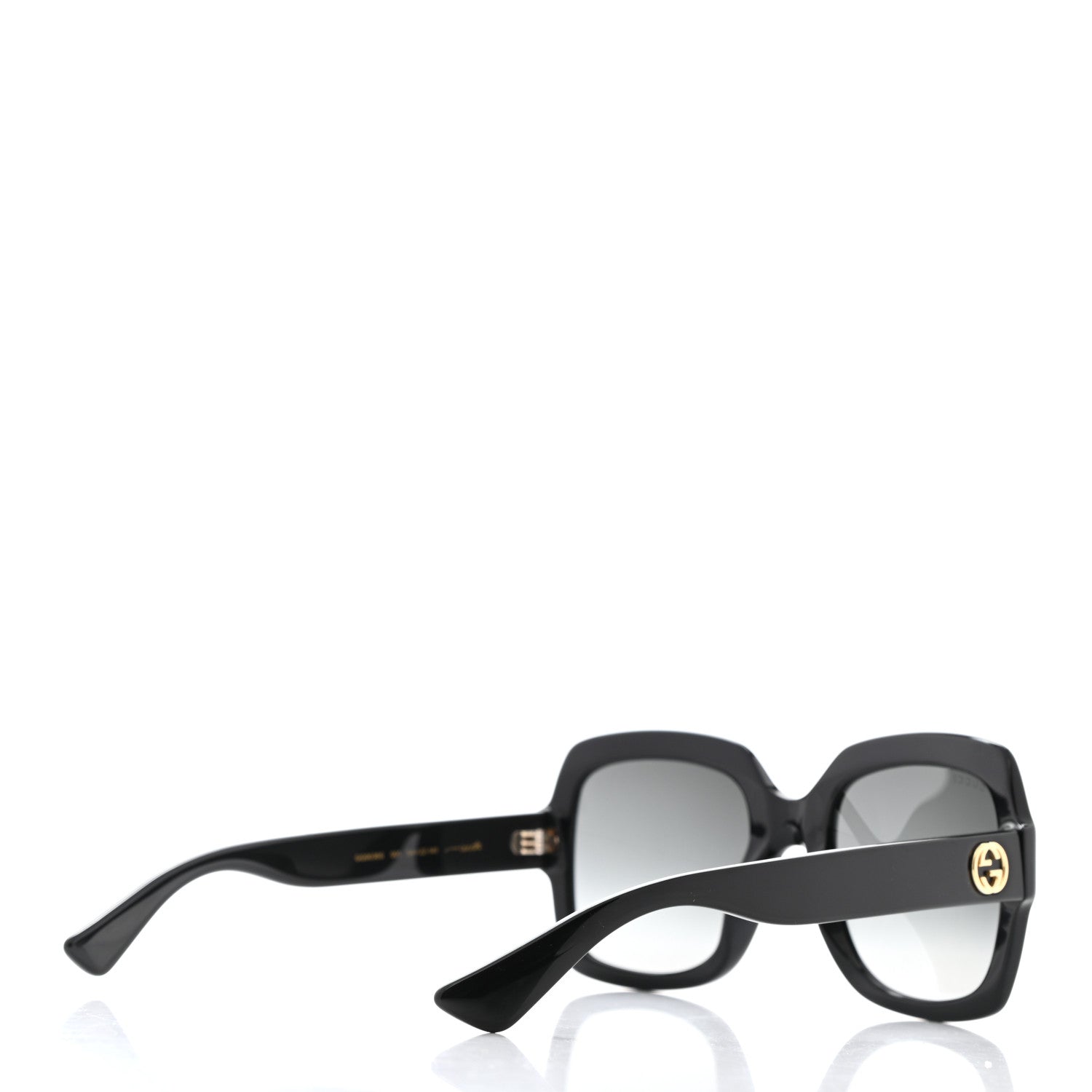 Gucci Oversized Square GG0036S Sunglasses Black 4 of 10