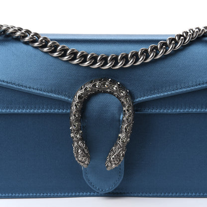 Gucci Satin Silk Crystal Small Dionysus Shoulder Bag Turchese Black Diamond 10 of 10