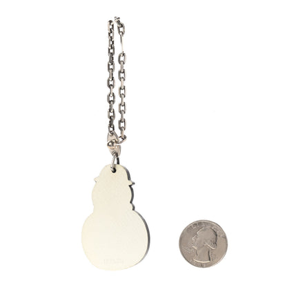 Hermes Epsom Snowman Bag Charm White 3 of 4
