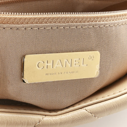 Chanel Lambskin Quilted Medium Chanel 19 Flap Light Beige 5 of 11