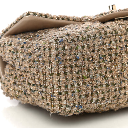 Chanel Tweed Quilted Mini Rectangular Flap Beige 9 of 10
