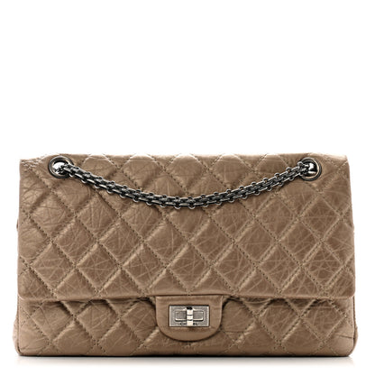 Chanel Metallic Aged Calfskin Quilted 2.55 Reissue 226 Flap Dark Gold 1 of 13