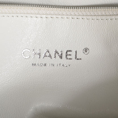 Chanel Leather East West Large Modern Chain Tote White 6 of 7