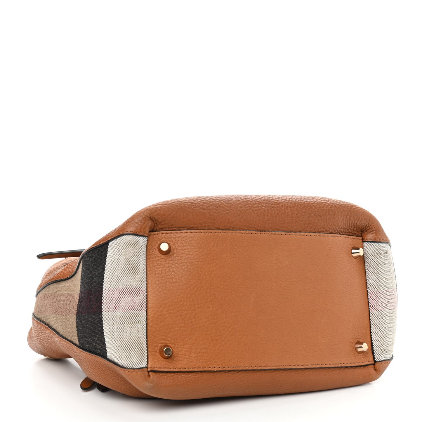 Grainy Calfskin House Check Small Maidstone Saddle Brown