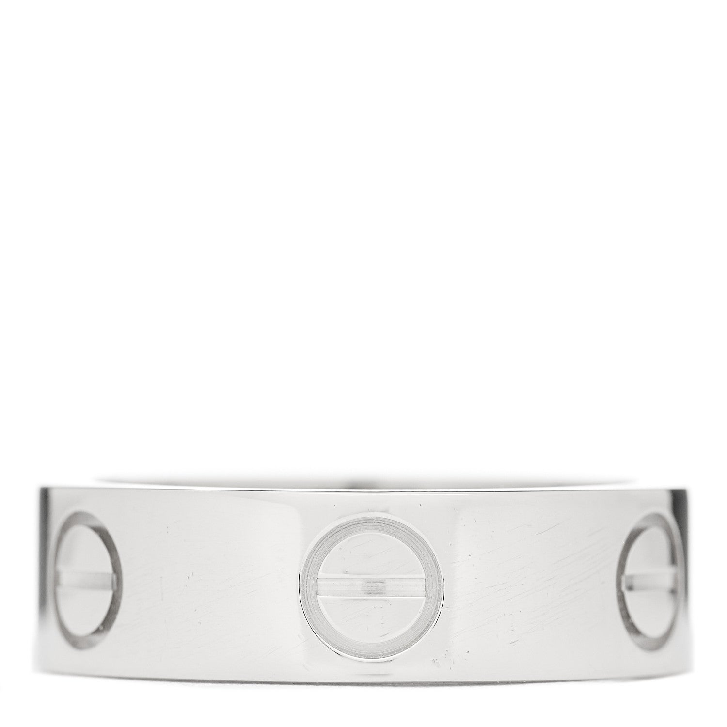 Cartier 18K White Gold 5.5mm LOVE Ring 50 5.25 1 of 4