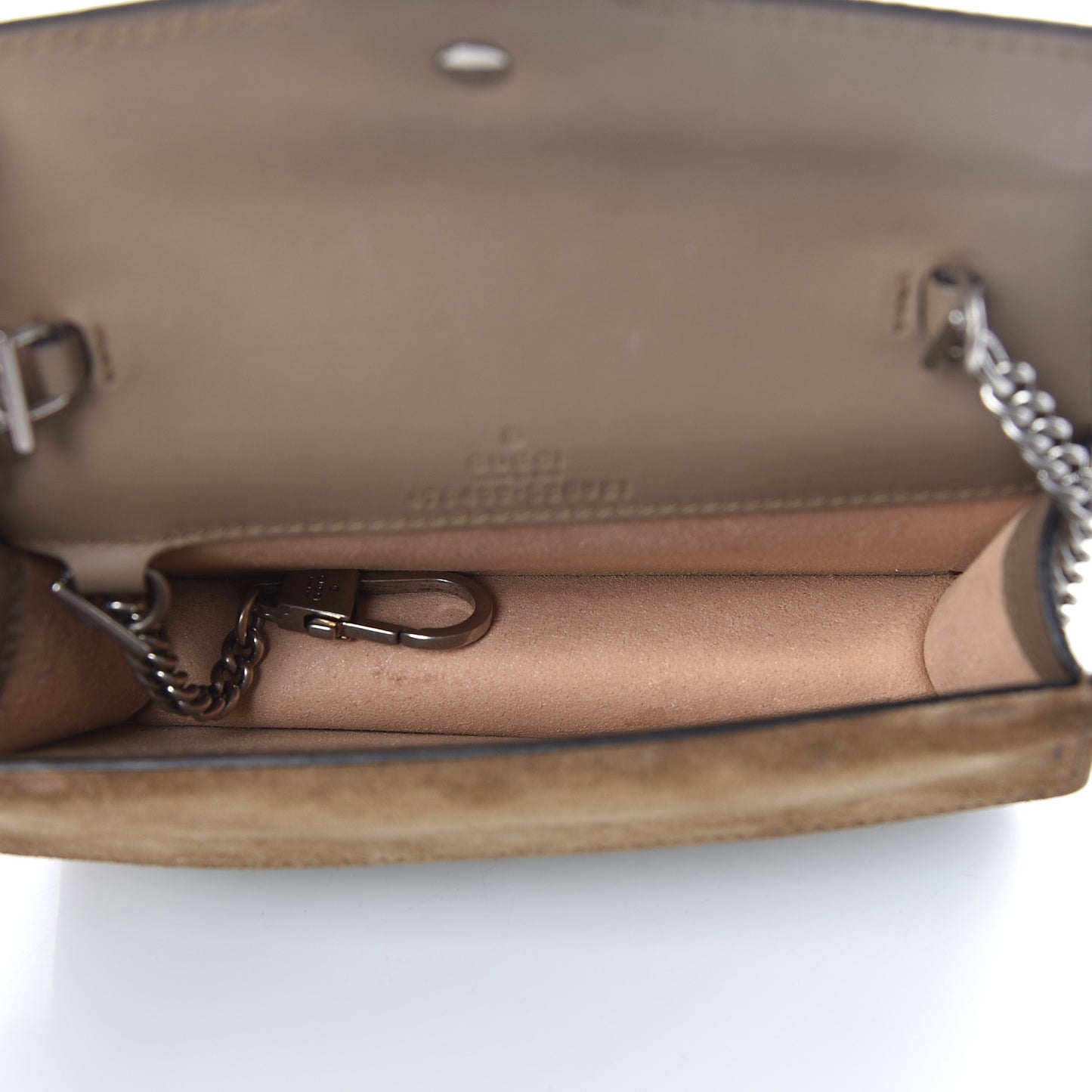 GG Supreme Monogram Super Mini Dionysus Shoulder Bag Taupe