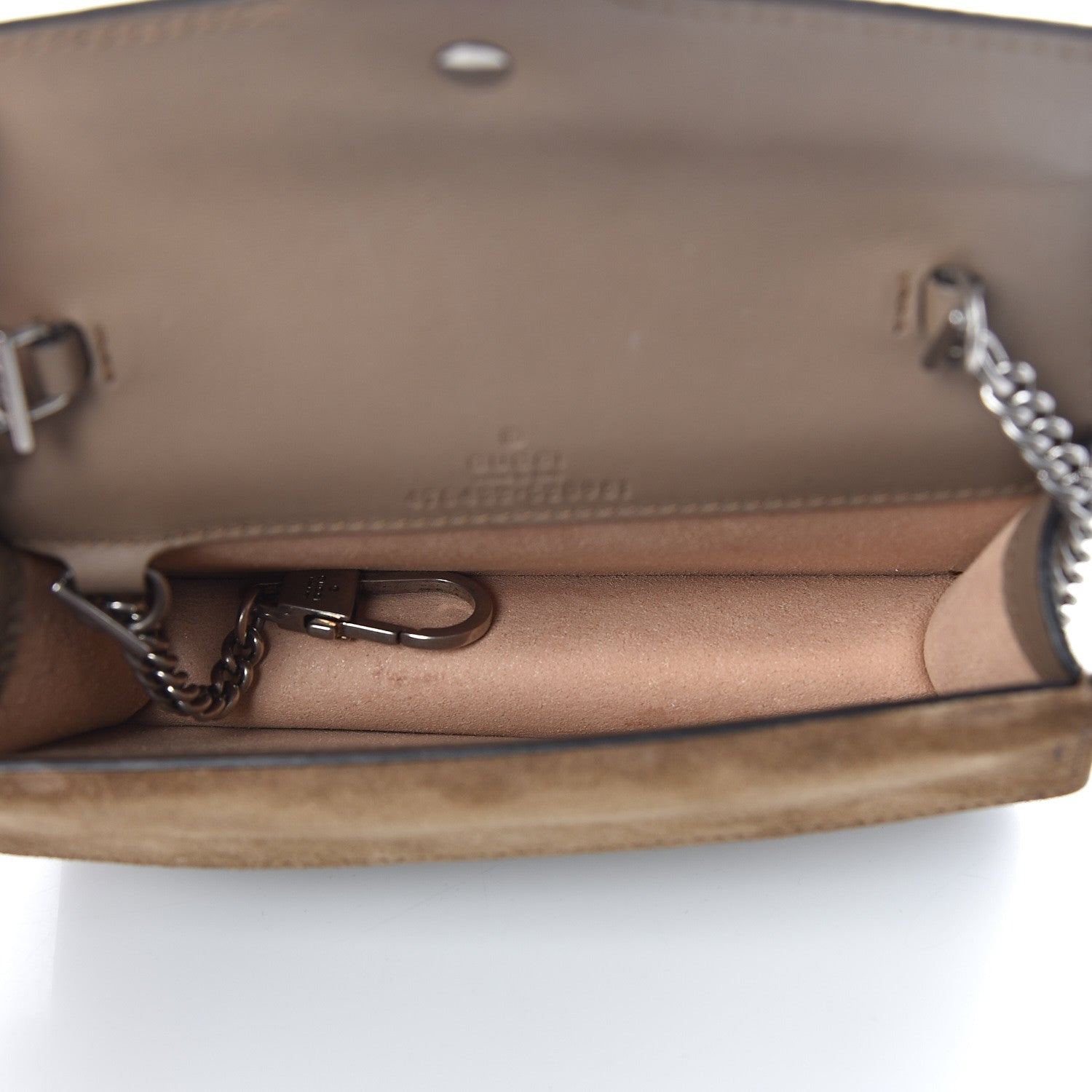 Gucci GG Supreme Monogram Super Mini Dionysus Shoulder Bag Taupe 7 of 9
