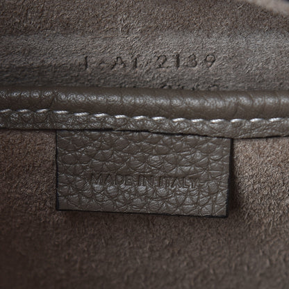 Celine Drummed Calfskin Nano Luggage Souris 7 of 12