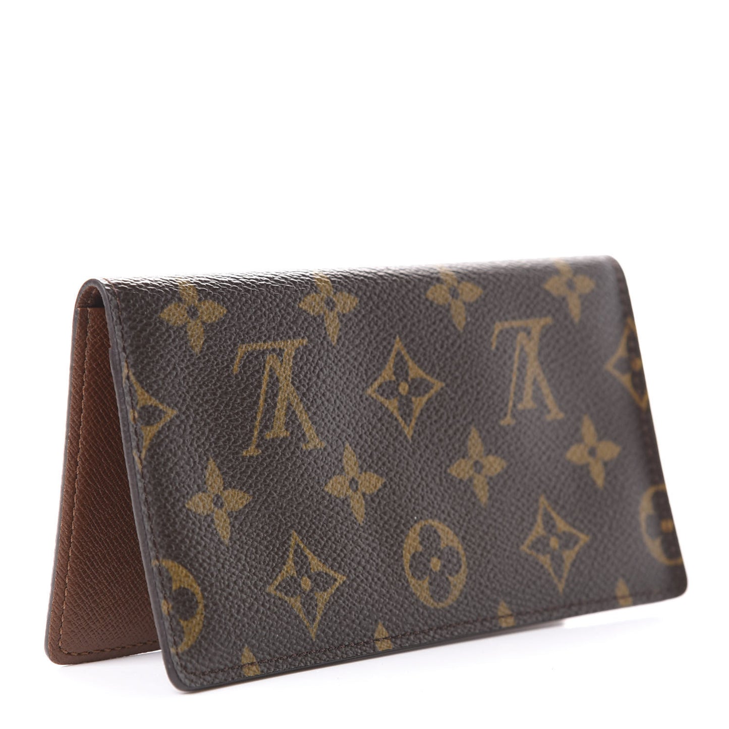 Monogram Simple Checkbook Holder Wallet Cover