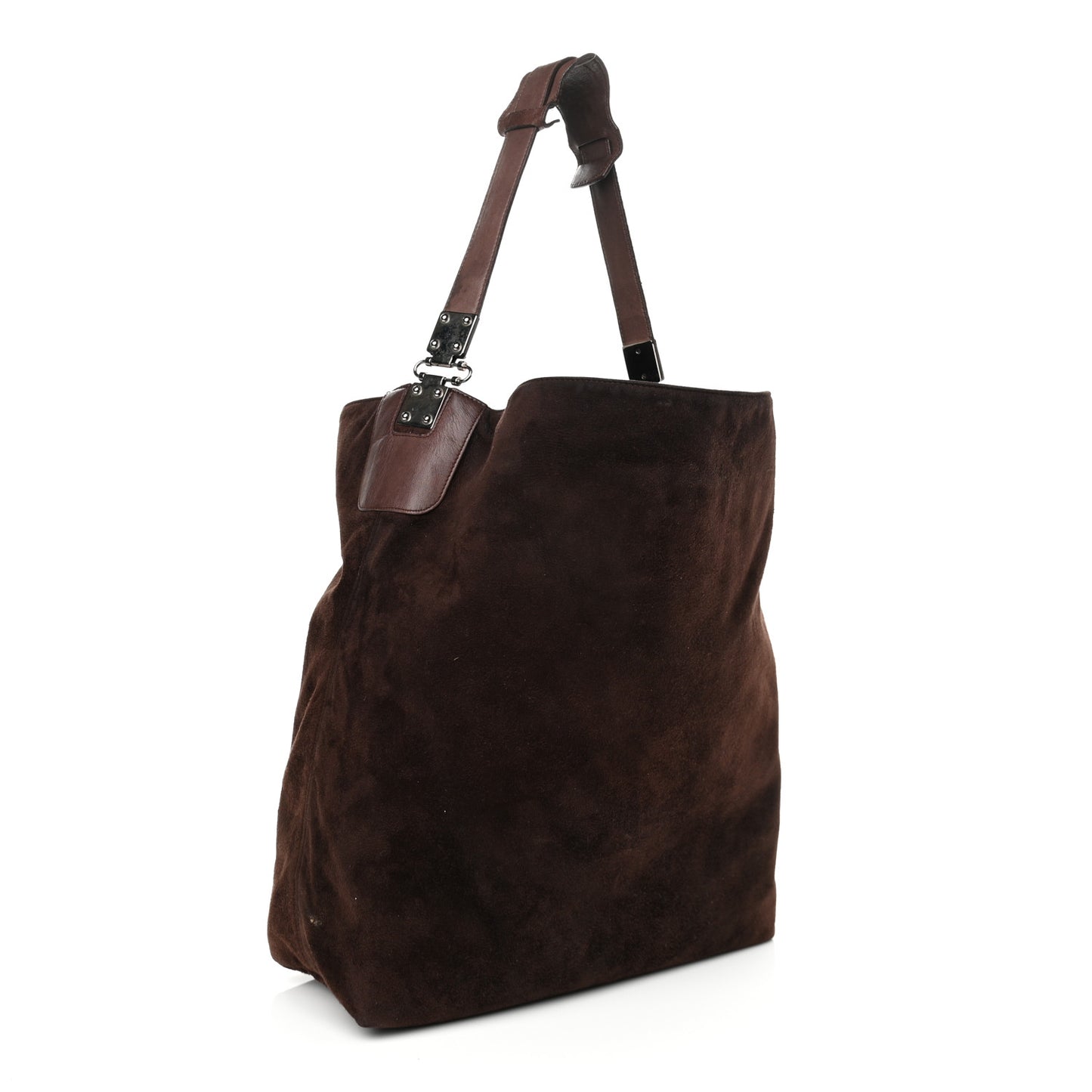 Suede Calfskin B Hobo Brown