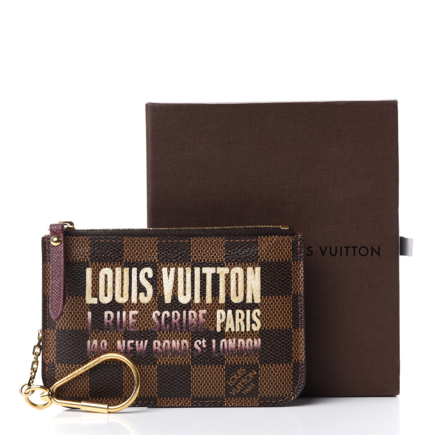 Louis Vuitton Damier Ebene Scribe Affiche Key Pouch 7 of 7