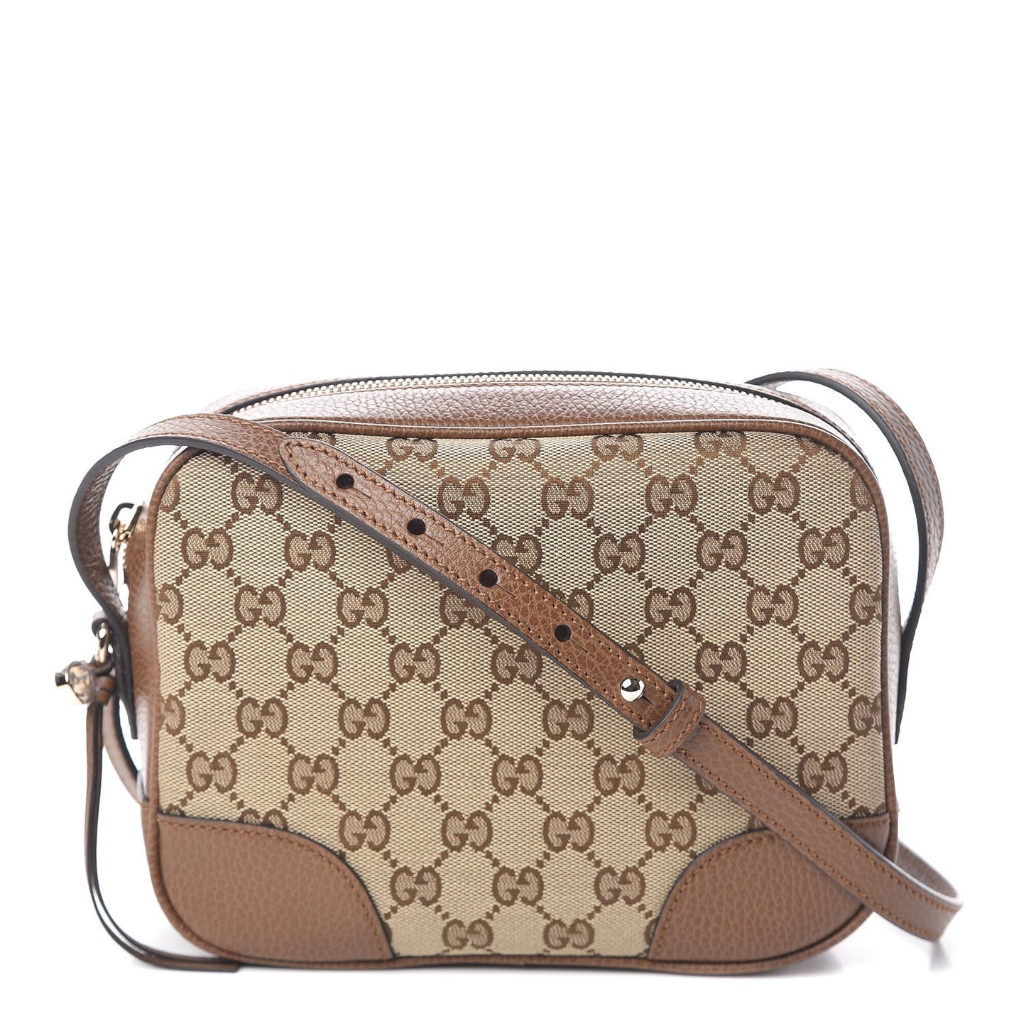 Monogram Mini Bree Messenger Bag Beige Tabacco