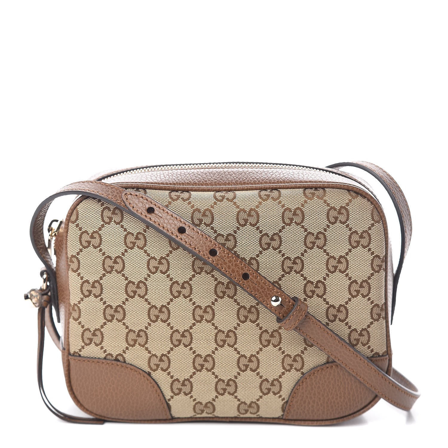 Gucci Monogram Mini Bree Messenger Bag Beige Tabacco 1 of 9