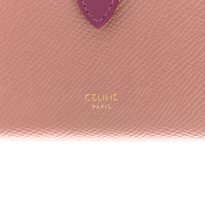 Celine Grained Calfskin Medium Multifunction Strap Wallet Antique Rose Wild Berry 6 of 6