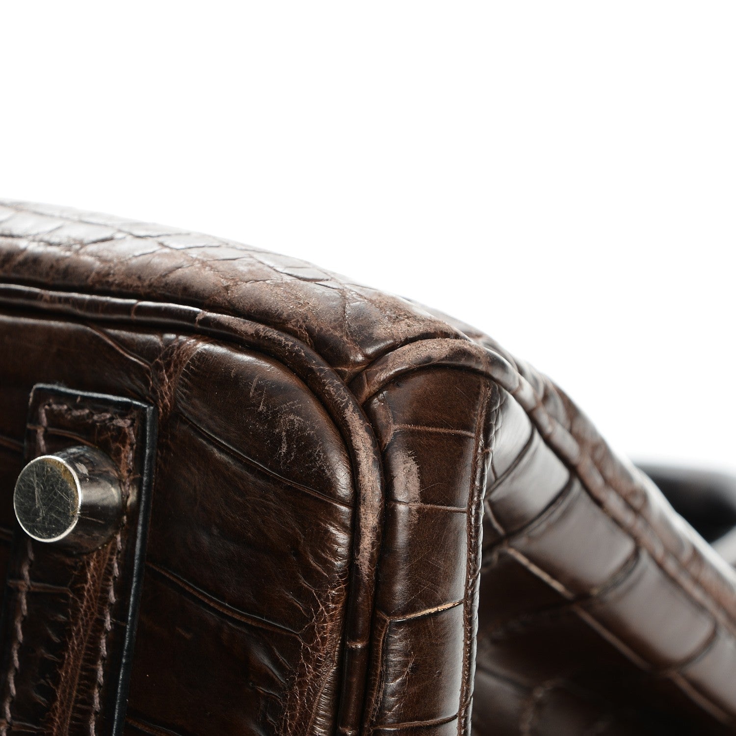 Hermes Matte Niloticus Crocodile Birkin 30 Chocolate 8 of 27