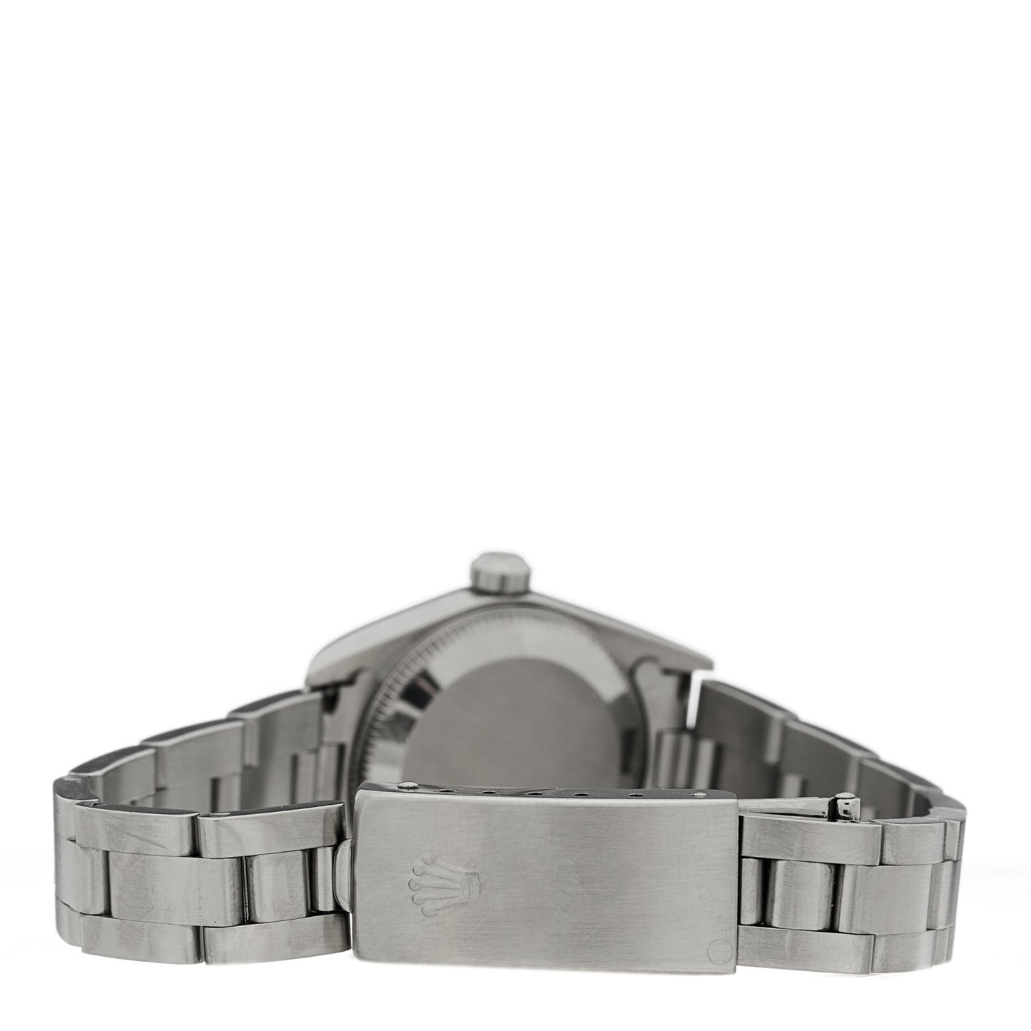 Stainless Steel 24mm Oyster Perpetual Watch Black 76080