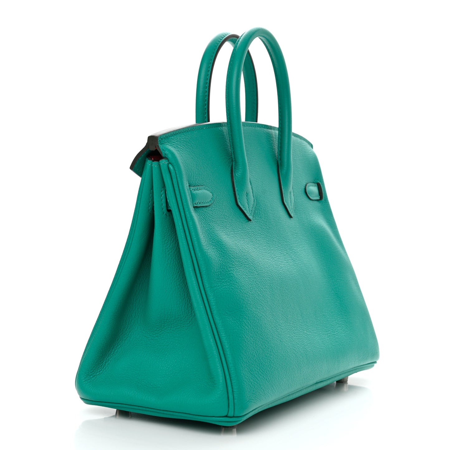 Taurillon Novillo Verso Birkin 25 Vert Verone Rose Lipstick