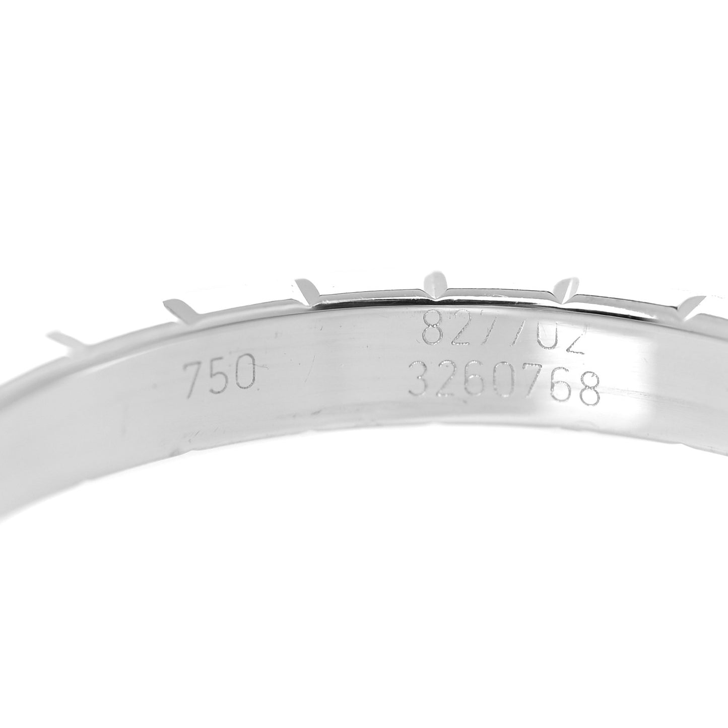 18K White Gold Diamond Ice Cube Band Ring 58 8.25
