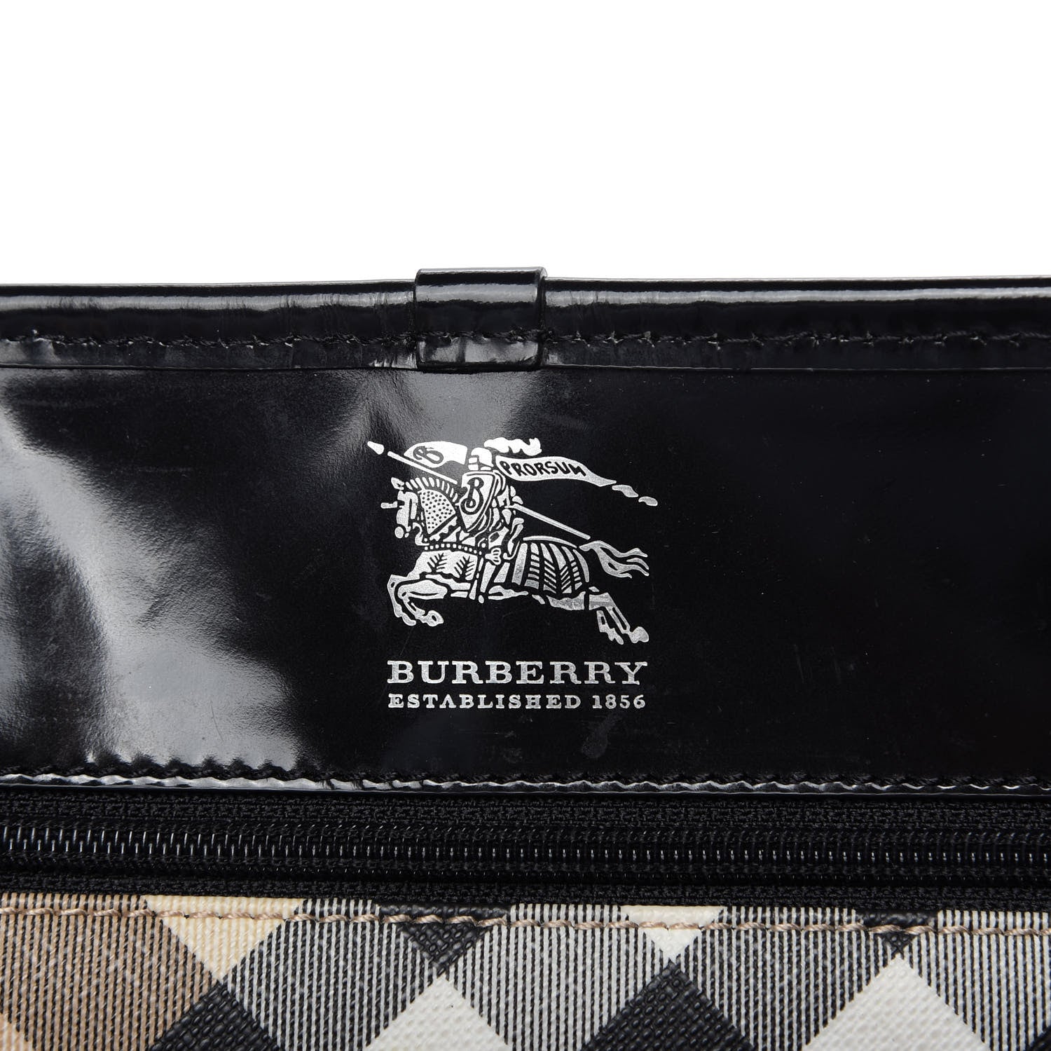 Burberry Nova Check Large Nickie Tote Black 8 of 14