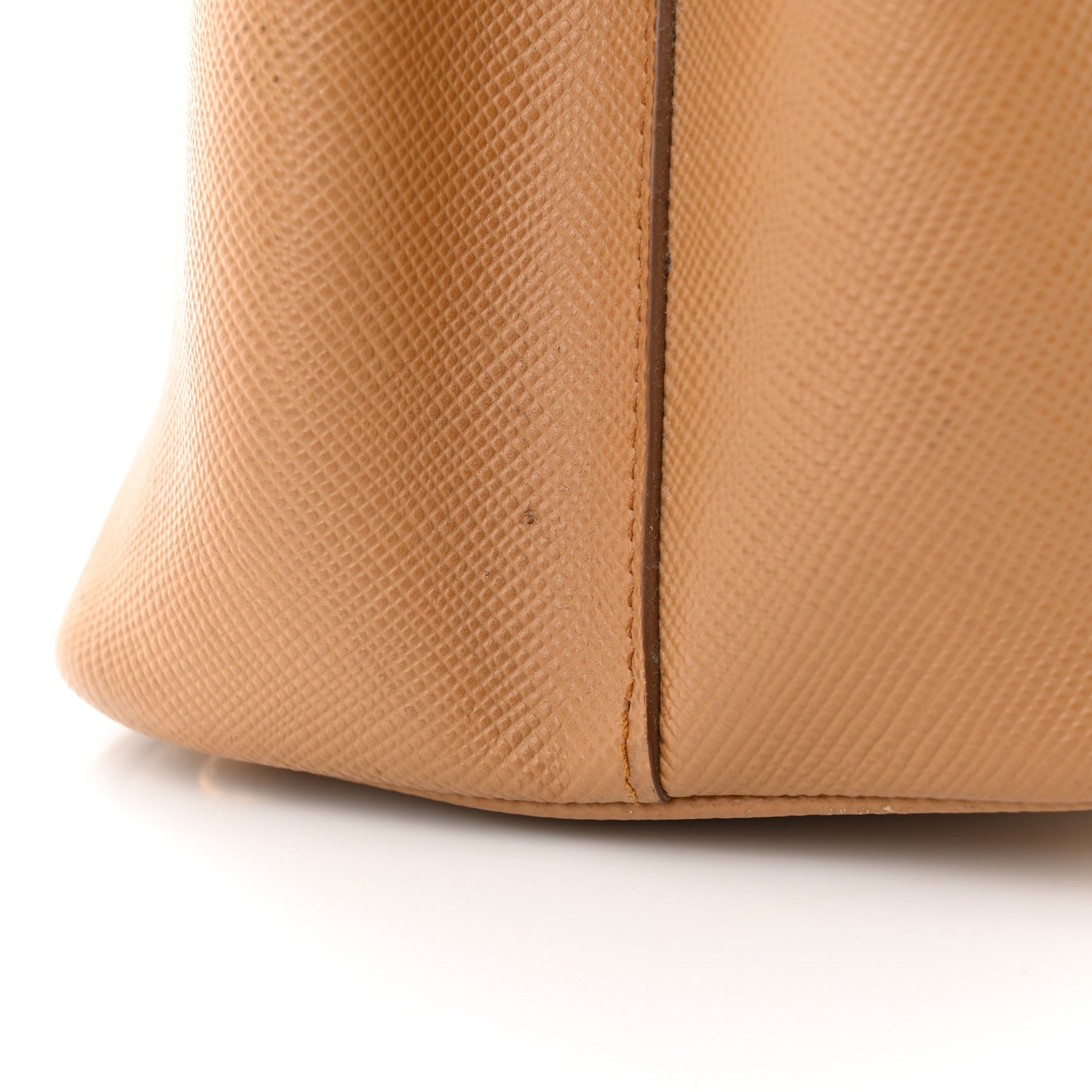 Prada Saffiano Cuir Small Double Bag Caramel Fuoco 14 of 17