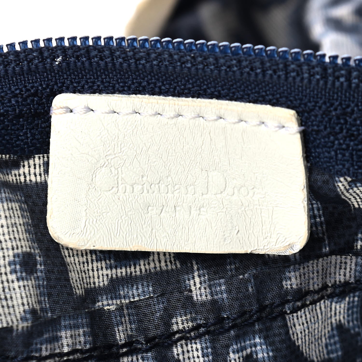 Christian Dior Monogram Tote Blue 6 of 15