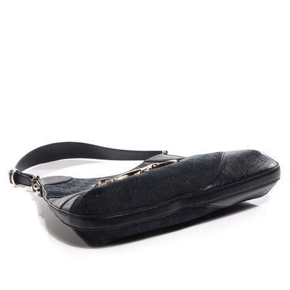 Gucci Monogram Web Hasler Hobo Black 4 of 7